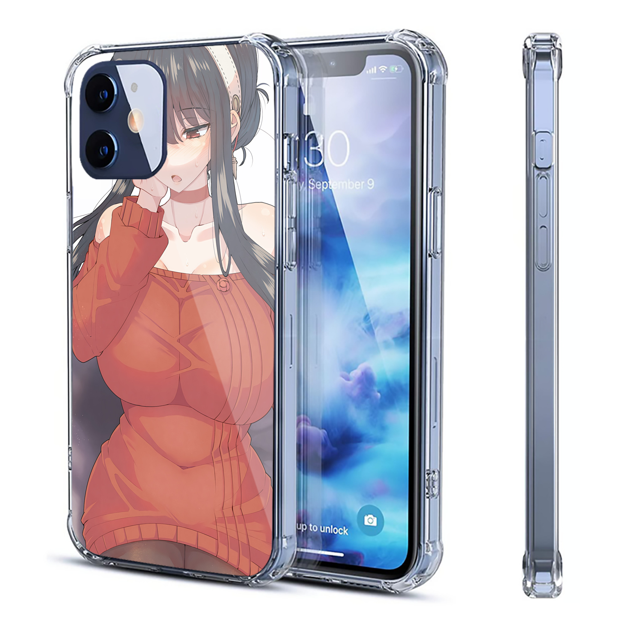 （画像用） SPY×FAMILY间谍家家酒 【iPhone 12シリーズ対応】透明スマホケース（クリアソフトケース）